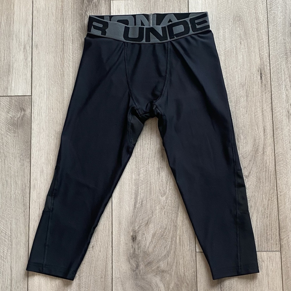 Under Armour Boys HeatGear 3/4 Leggings Size Youth Medium (YMD)
